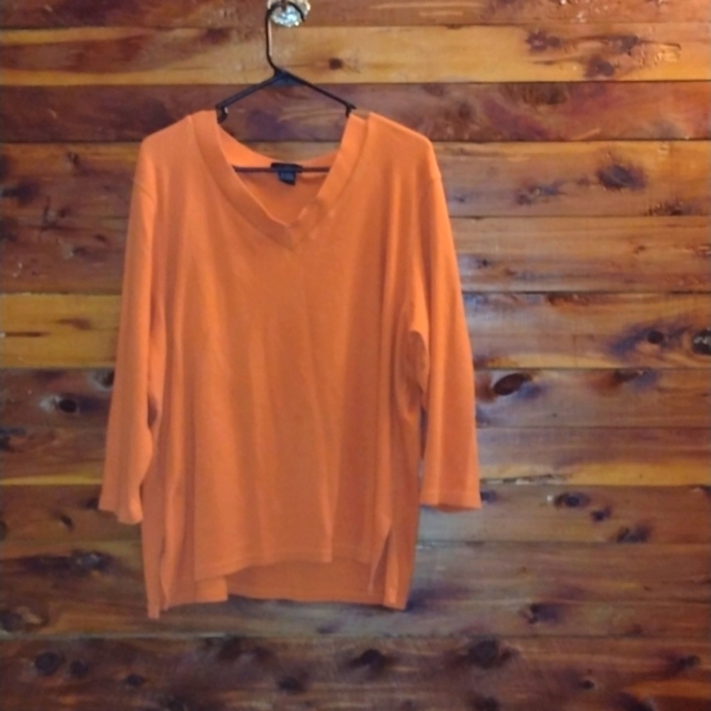 Women's plus size 3x orange top